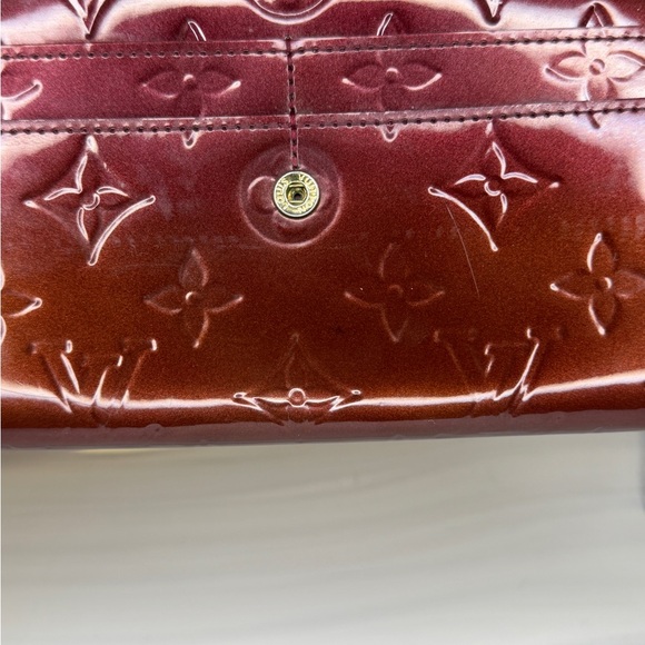 Louis Vuitton Vernis Long Wallet – Amarante | Box & Dust Bag | Initials AS - Picture 12 of 15